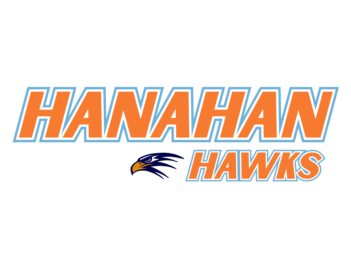 Hanahan Hawks Slanted