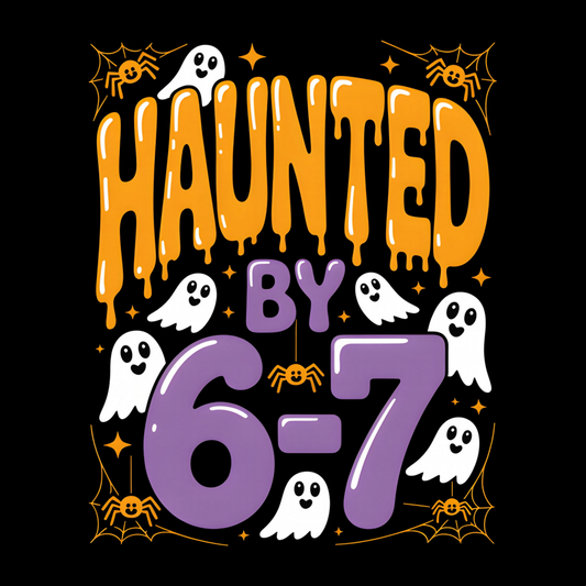 Haunted by 67 | Orange & Purple