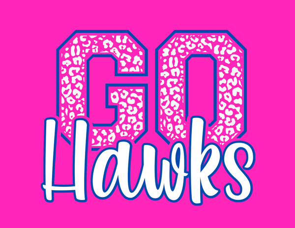 Pink Go Hawks Leopard