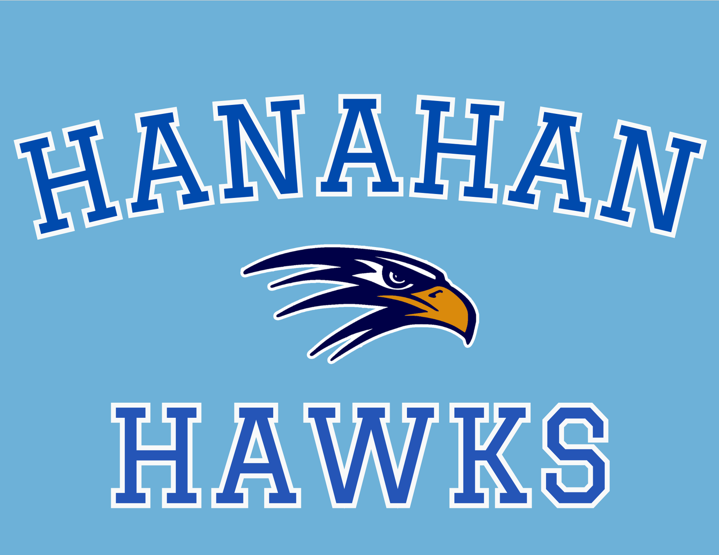 Hanahan Hawks Curved