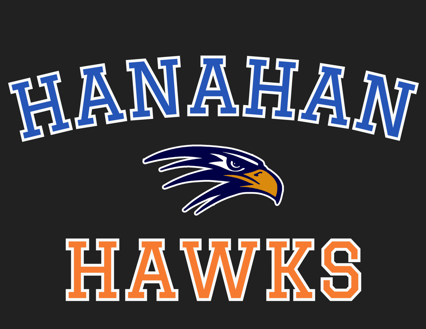 Hanahan Hawks Curved