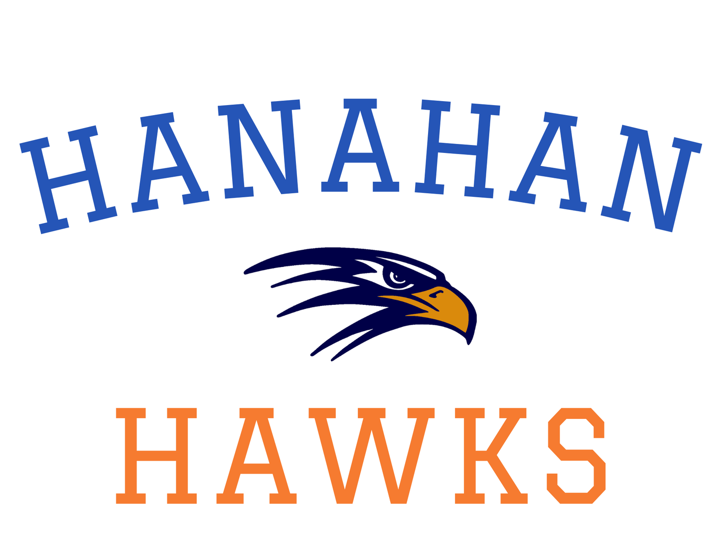 Hanahan Hawks Curved